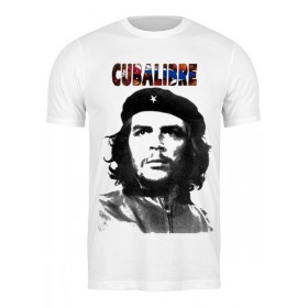 Мужская футболка с принтом Cuba libre, Hasta La. Victoria Siempre в Екатеринбурге,  |  | Тематика изображения на принте: 