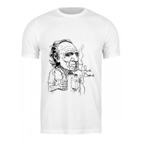 Мужская футболка с принтом Чарльз Буковски(Charles Bukowski) в Екатеринбурге,  |  | 
