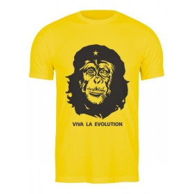 Мужская футболка с принтом Viva La Evolution в Екатеринбурге,  |  | Тематика изображения на принте: 