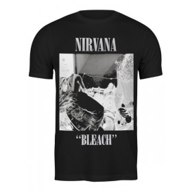 Мужская футболка с принтом Nirvana Bleach album t-shirt в Екатеринбурге,  |  | 
