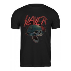 Мужская футболка с принтом Slayer в Екатеринбурге,  |  | Тематика изображения на принте: 