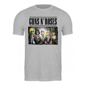 Мужская футболка с принтом Guns N Roses в Екатеринбурге,  |  | 