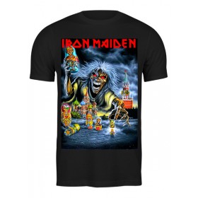 Мужская футболка с принтом Iron Maiden Band в Екатеринбурге,  |  | 