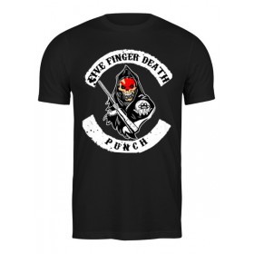Мужская футболка с принтом Five Finger Death Punch в Екатеринбурге,  |  | Тематика изображения на принте: 