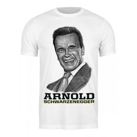 Мужская футболка с принтом Arnold Schwarzenegger в Екатеринбурге,  |  | Тематика изображения на принте: 