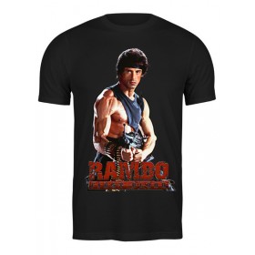 Мужская футболка с принтом Rambo в Екатеринбурге,  |  | 