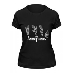 Женская футболка с принтом Animatronics (Пять ночей у Фредди) в Екатеринбурге,  |  | 