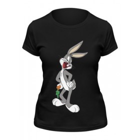 Женская футболка с принтом Багз Банни (Bugs Bunny, Кролик Багз) в Екатеринбурге,  |  | 