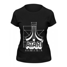 Женская футболка с принтом Логотип АТАРИ - ATARI logo в Екатеринбурге,  |  | 