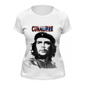 Женская футболка с принтом Cuba libre, Hasta La. Victoria Siempre в Екатеринбурге,  |  | 