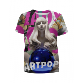 Футболка с полной запечаткой для мальчиков с принтом Lady Gaga ARTPOP в Екатеринбурге,  |  | Тематика изображения на принте: 