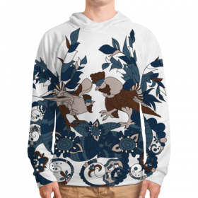 full_print_hoodie с принтом петушиное разноцветие в Екатеринбурге, 92% хлопка 8% эластана Плотность: 245 гр/м2 |  | 