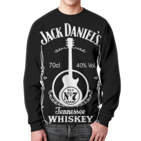 full_print_sweatshirt с принтом Jack Daniels в Екатеринбурге,  |  | Тематика изображения на принте: 