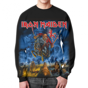 full_print_sweatshirt с принтом Iron Maiden Band в Екатеринбурге,  |  | Тематика изображения на принте: 