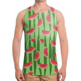 full_print_tanktop с принтом Арбуз в Екатеринбурге,  |  | Тематика изображения на принте: 