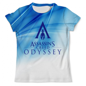 full_print_tee с принтом Assassins Creed в Екатеринбурге, Футболка с нанесением полноцветного изображения по всей поверхности может быть выполнена в двух вариантах - ХЛОПОК и СИНТЕТИКА. | Хлопок - ткань из 100% хлопка высшего качества пенье.  <br>Синтетика - ткань с высоким содержанием синтетического волокна (до 80%).  Материал хорошо тянется, имеет приятную на ощупь фактуру | 