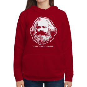 full_print_woman_hoodie с принтом Карл Маркс Не Санта в Екатеринбурге,  |  | 