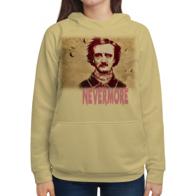 full_print_woman_hoodie с принтом Эдгар По, «Ворон» (Edgar Poe, The Raven) в Екатеринбурге,  |  | 