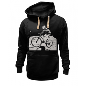 hoodie с принтом девушка на велосипеде в Екатеринбурге,  |  | Тематика изображения на принте: 