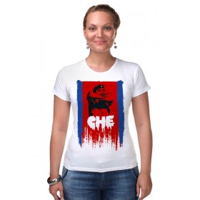 Женская футболка стрэйч с принтом СHE Guevara в Екатеринбурге,  |  | 