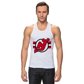 tanktop с принтом New Jersey Devils в Екатеринбурге,  |  | Тематика изображения на принте: 