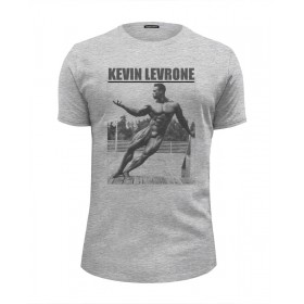 Мужская футболка Premium с принтом Kevin Levrone / Кевин Леврон в Екатеринбурге, Белый, черный, серый меланж, голубой: 100% хлопок, плотность 160 гр. Остальные цвета: 92% хлопок, 8% лайкра, плотность 170-180гр. |  | Тематика изображения на принте: 