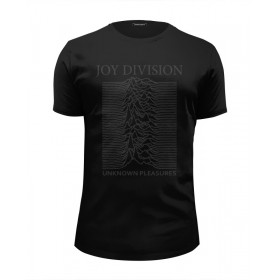 Мужская футболка Premium с принтом Joy Division в Екатеринбурге, Белый, черный, серый меланж, голубой: 100% хлопок, плотность 160 гр. Остальные цвета: 92% хлопок, 8% лайкра, плотность 170-180гр. |  | 