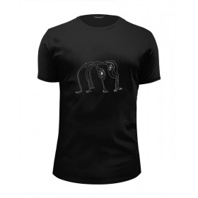 Мужская футболка Premium с принтом Radiohead King of Limbs T-Shirt Black в Екатеринбурге, Белый, черный, серый меланж, голубой: 100% хлопок, плотность 160 гр. Остальные цвета: 92% хлопок, 8% лайкра, плотность 170-180гр. |  | 