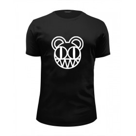 Мужская футболка Premium с принтом Radiohead T-Shirt Black в Екатеринбурге, Белый, черный, серый меланж, голубой: 100% хлопок, плотность 160 гр. Остальные цвета: 92% хлопок, 8% лайкра, плотность 170-180гр. |  | 