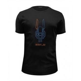 Мужская футболка Premium с принтом Робот по имени Чаппи в Екатеринбурге, Белый, черный, серый меланж, голубой: 100% хлопок, плотность 160 гр. Остальные цвета: 92% хлопок, 8% лайкра, плотность 170-180гр. |  | 