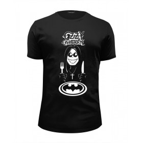 Мужская футболка Premium с принтом Ozzy Osbourne в Екатеринбурге, Белый, черный, серый меланж, голубой: 100% хлопок, плотность 160 гр. Остальные цвета: 92% хлопок, 8% лайкра, плотность 170-180гр. |  | 