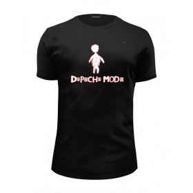 Мужская футболка Premium с принтом Depeche Mode в Екатеринбурге, Белый, черный, серый меланж, голубой: 100% хлопок, плотность 160 гр. Остальные цвета: 92% хлопок, 8% лайкра, плотность 170-180гр. |  | 
