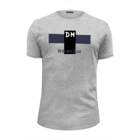 Мужская футболка Premium с принтом Depeche Mode в Екатеринбурге, Белый, черный, серый меланж, голубой: 100% хлопок, плотность 160 гр. Остальные цвета: 92% хлопок, 8% лайкра, плотность 170-180гр. |  | 
