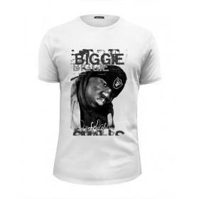 Мужская футболка Premium с принтом Notorious B.I.G. (Biggie Smalls) Hip Hop Legend в Екатеринбурге, Белый, черный, серый меланж, голубой: 100% хлопок, плотность 160 гр. Остальные цвета: 92% хлопок, 8% лайкра, плотность 170-180гр. |  | 
