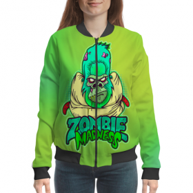 woman_bomber с принтом Zombie Madness в Екатеринбурге,  |  | 