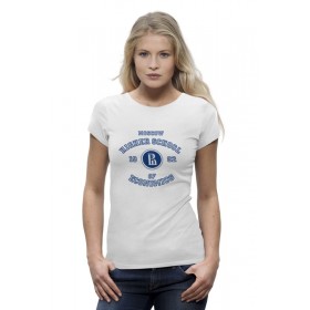Женская футболка Premium с принтом ВШЭ в Екатеринбурге,  |  | 