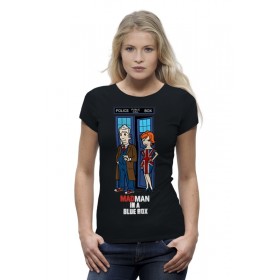 Женская футболка Premium с принтом Tardis (Doctor Who) в Екатеринбурге,  |  | 