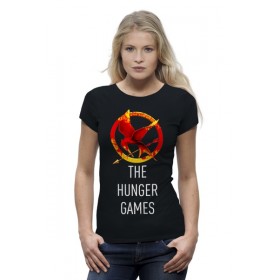 Женская футболка Premium с принтом Голодные Игры (The Hunger Games) в Екатеринбурге,  |  | 