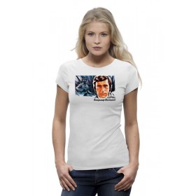 Женская футболка Premium с принтом Владимир Высоцкий в Екатеринбурге,  |  | Тематика изображения на принте: 