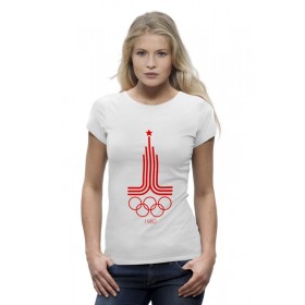 Женская футболка Premium с принтом Олимпиада 80 в Екатеринбурге,  |  | 