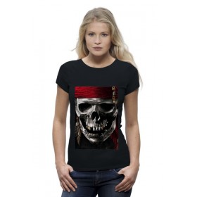 Женская футболка Premium с принтом пираты карибского моря в Екатеринбурге,  |  | 