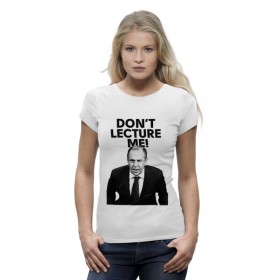 Женская футболка Premium с принтом Dont lecture me Lavrov в Екатеринбурге,  |  | 