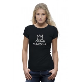 Женская футболка Premium с принтом Корона / Баския в Екатеринбурге,  |  | 