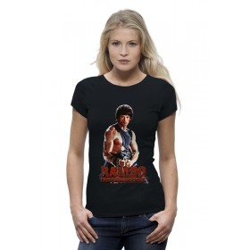 Женская футболка Premium с принтом Rambo в Екатеринбурге,  |  | 