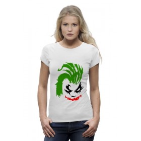 Женская футболка Premium с принтом Why so Serious? (Joker) в Екатеринбурге,  |  | 