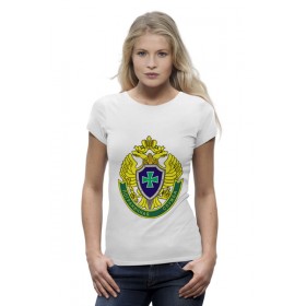 Женская футболка Premium с принтом Пограничная служба в Екатеринбурге,  |  | 
