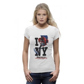 Женская футболка Premium с принтом Friday the 13th / I love NY в Екатеринбурге,  |  | Тематика изображения на принте: 