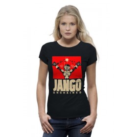 Женская футболка Premium с принтом Джанго х Боба Фетт (Django) в Екатеринбурге,  |  | 