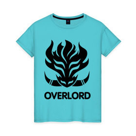 Женская футболка хлопок с принтом Orc Mage - Overlord в Екатеринбурге, 100% хлопок | прямой крой, круглый вырез горловины, длина до линии бедер, слегка спущенное плечо | lineage | orc mage | overlord