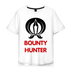 Мужская футболка хлопок Oversize с принтом Dwarf Fighter - Bounty Hunter в Екатеринбурге, 100% хлопок | свободный крой, круглый ворот, “спинка” длиннее передней части | line age | lineage | компьютерные | линейка | охотник